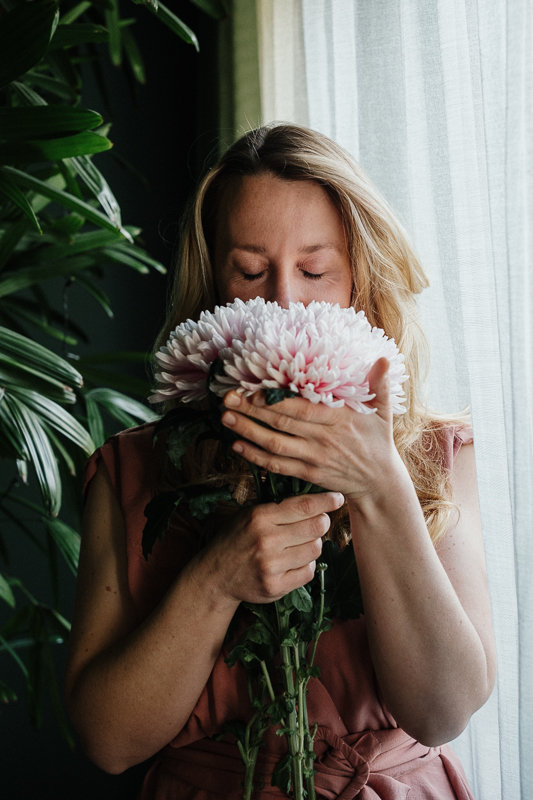She blooms